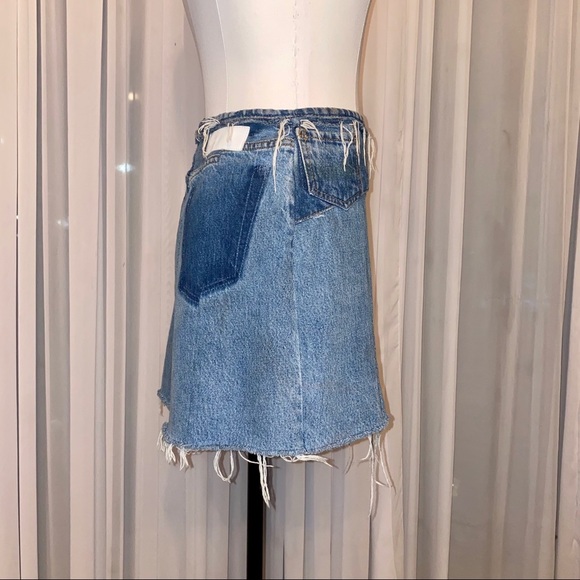 Re/Done Denim Skirt NWOT Size 26 - Picture 4 of 16